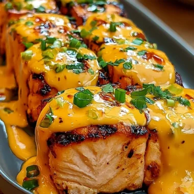 Delicious Bang Bang Salmon served on a plate, ready in 15 minutes.