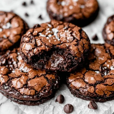 Gourmet brownie cookies showcasing rich chocolate and cookie textures.