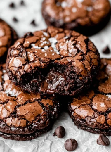 Gourmet brownie cookies showcasing rich chocolate and cookie textures.