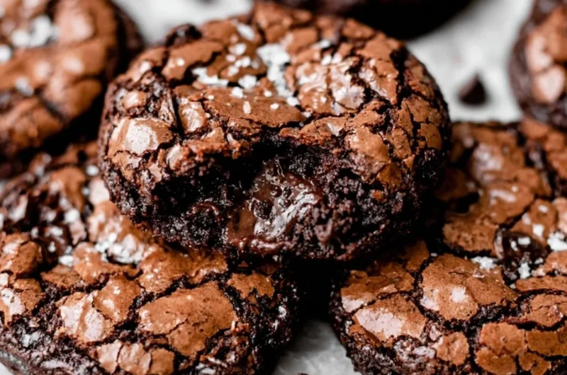 Gourmet brownie cookies showcasing rich chocolate and cookie textures.
