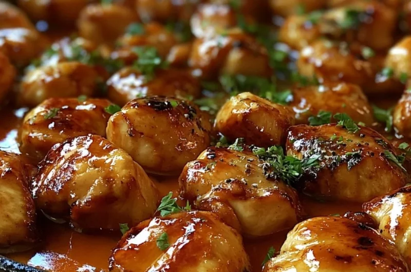 Delicious Texas Roadhouse Butter Chicken Skillet served with creamy sauce and herbs
