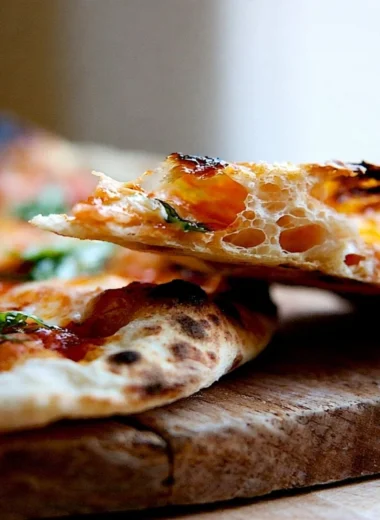 Homemade pizza dough made with 4 simple ingredients