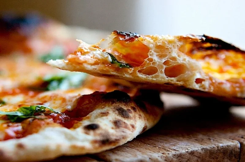 Homemade pizza dough made with 4 simple ingredients